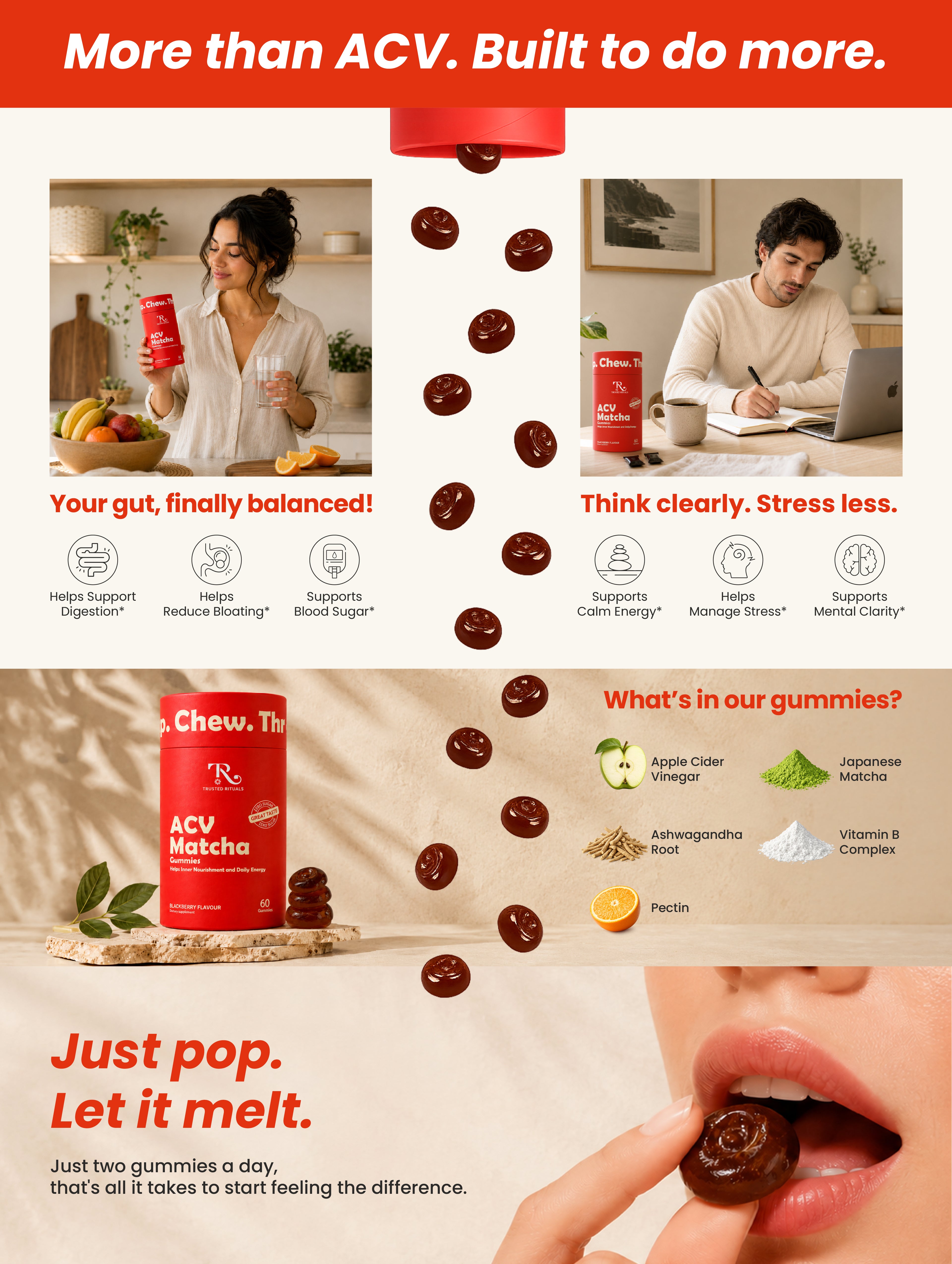 ACV Matcha Gummies — product story
